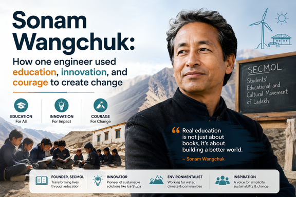 Sonam Wangchuk: How one engineer used education, innovation, and courage to create change
