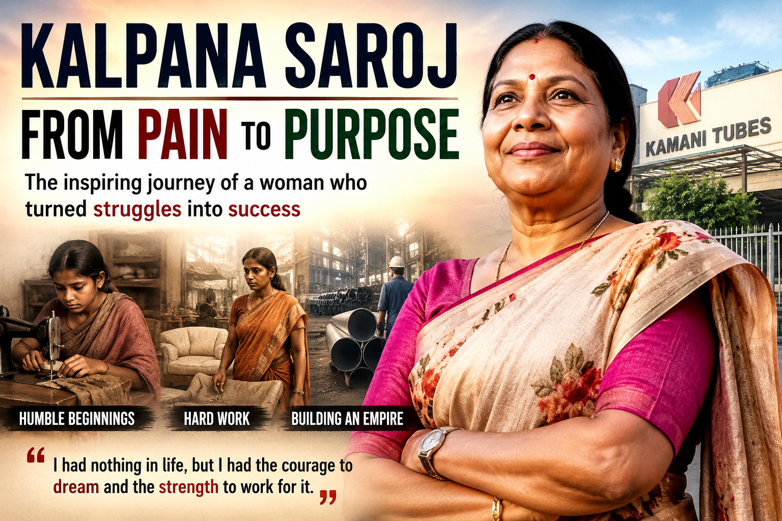 From Heartbreak to Boardroom: The Inspiring Story of Kalpana Saroj
